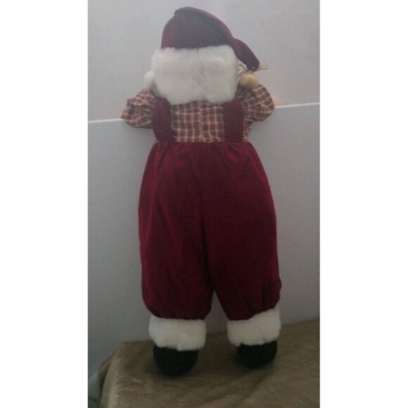 Pacifix International Santa Claus Christmas Holiday Red Suit Plush Toy 23" Excel - Picture 9 of 13